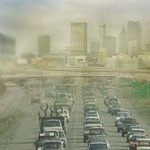 Typical freeway smog scene